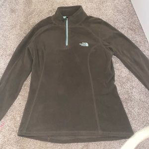 North Face Half/Quarter Zip Women’s Small Dark Green and Teal